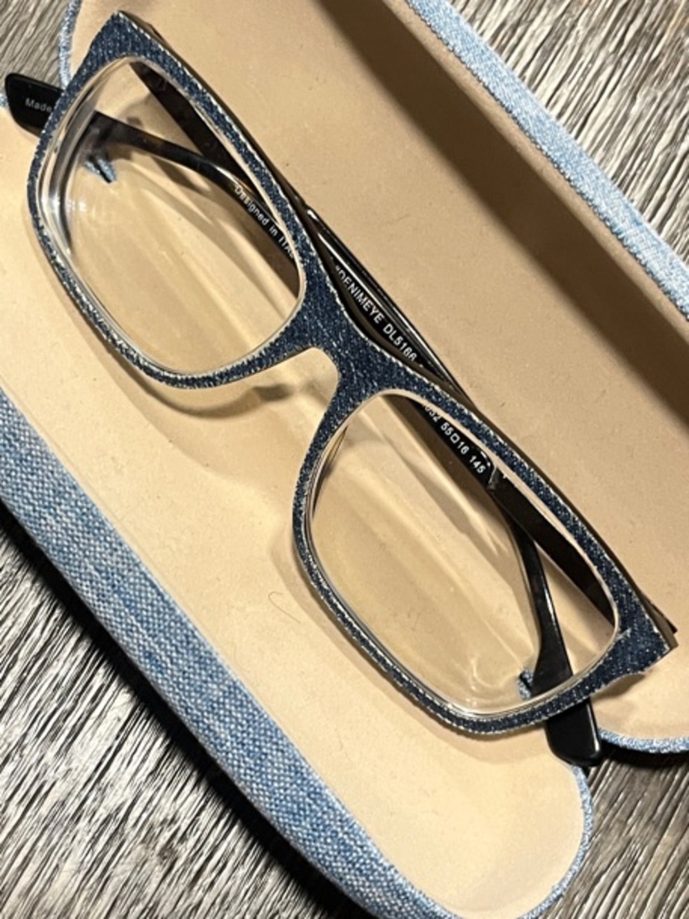 Diesel Denimeye denim rectangle eyeglass frames Model: DL5166, col. 052
